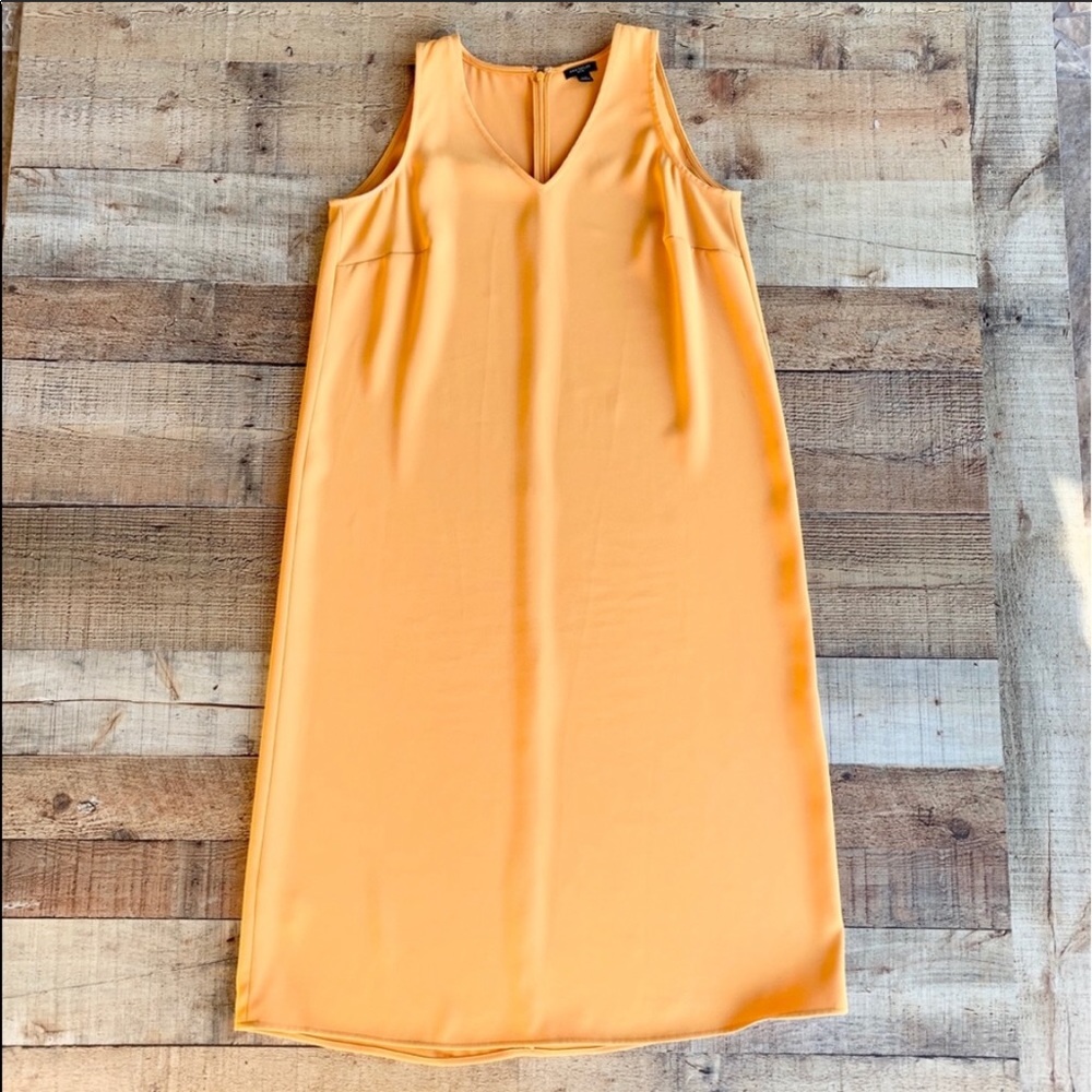 Ann Taylor Petite | Mustard Orange Maxi Dress